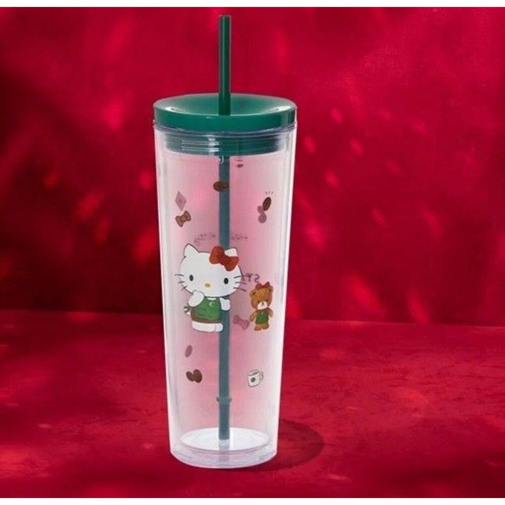 Starbucks x Hello Kitty Cold Cup 24oz 2025 Limited Edition Sanrio New